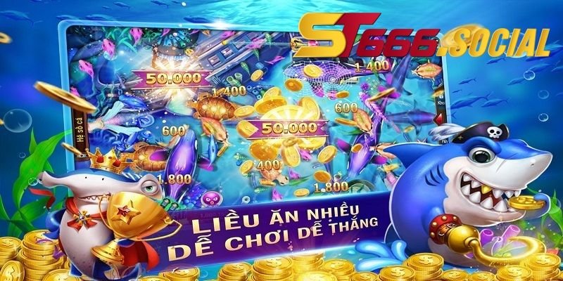 Nhắm bắn vào đầu cá sẽ hạ gục chúng cực nhanh 