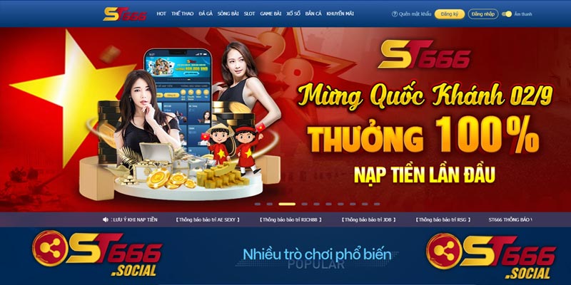 Link và trang chủ nhà cái ST666