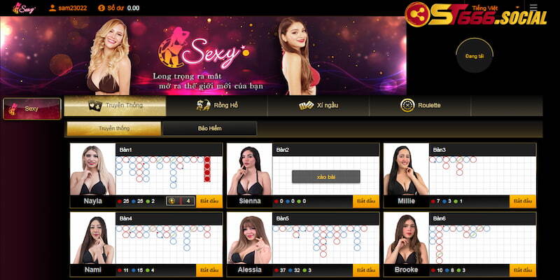 Tham gia Casino tại ST666 bạn được chơi cùng với Dealer người thật